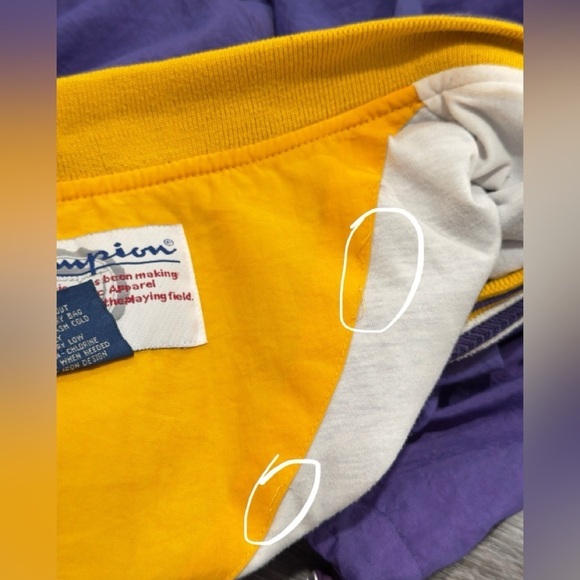 Vintage Minnesota Vikings Windbreaker Champion Embroidered - Picture 9 of 9
